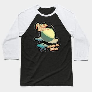 Bobber in a shape of balloon, black outline Baseball T-Shirt